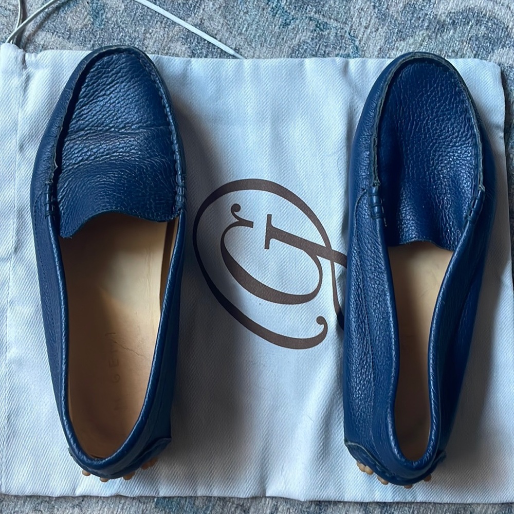 EUC M. Gemi Felipe leather driving moccasin